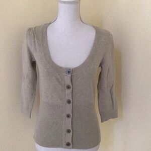 NWT! BCBGeneration medium tan button down cardigan